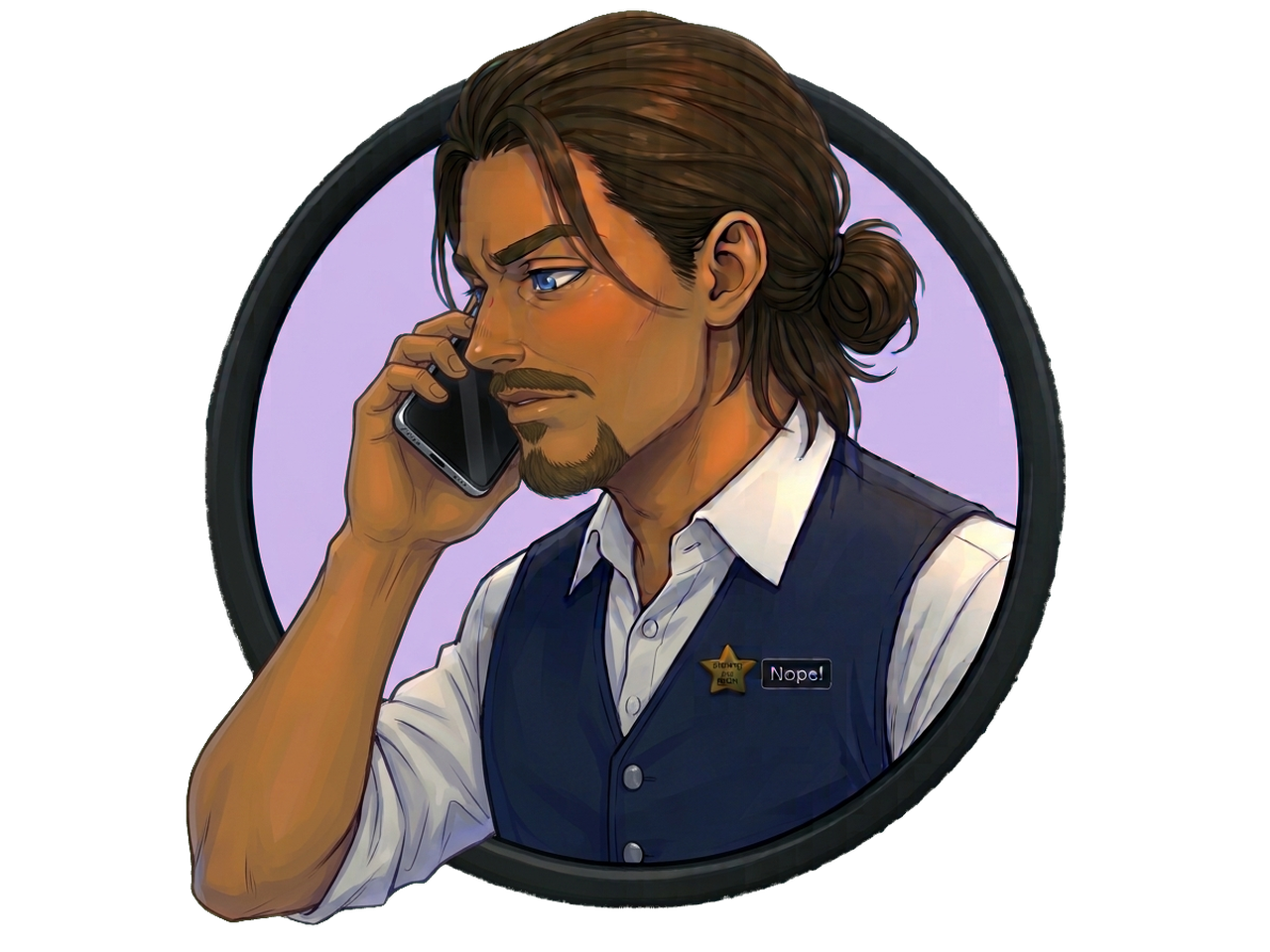 Mr C on the phone, unimpressed